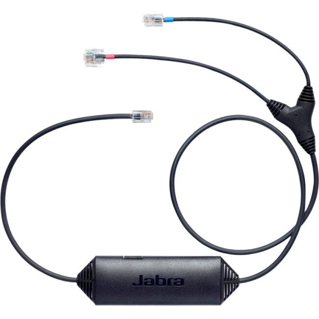 Jabra 88001-04 GN1216 QD to RJ9 modular plug cable Avaya 1600 & 9600 phones 